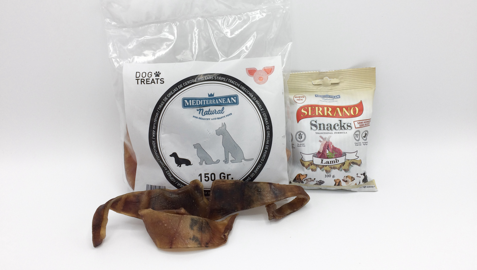 Mediterranean vepřové uši a Serrano Snack