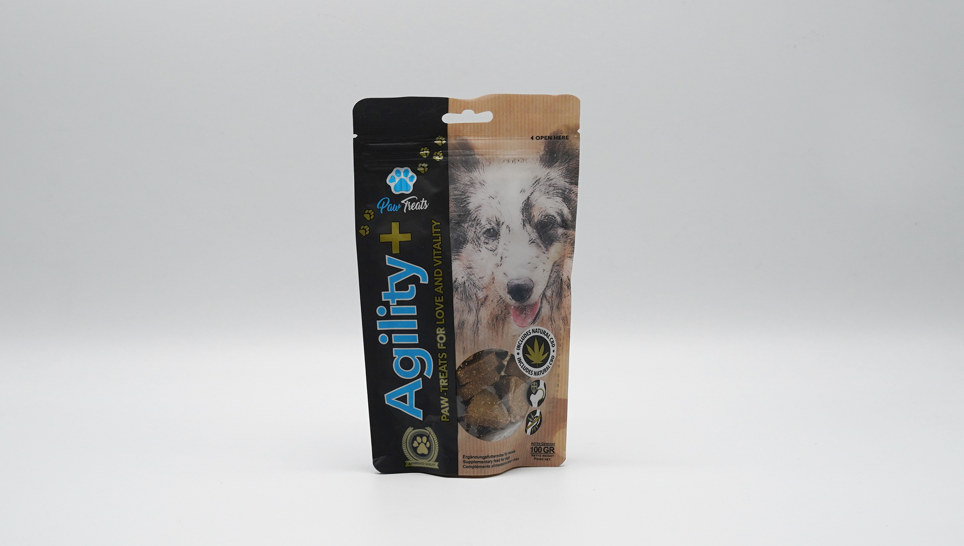 Paw-Treats Agility+ funkční pamlsky s CBD