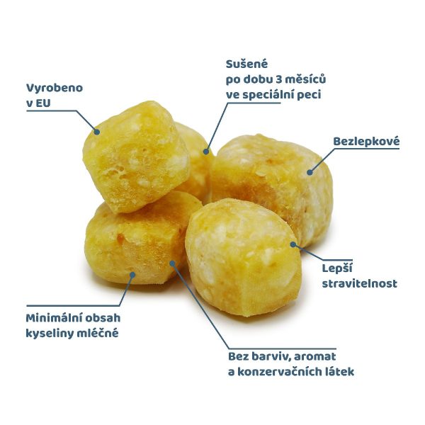 Dog Cheese Popcorn vlastnosti
