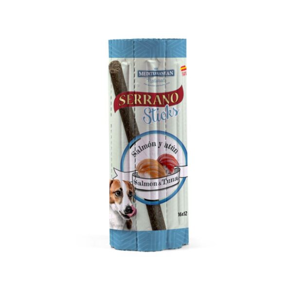 Serrano Sticks losos a tuňák detail